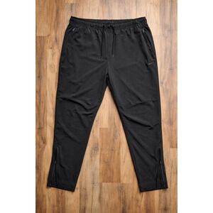 Nike Dri Fit Pants XXL Black Athletic Jogger Stretch Zip Pocket Training